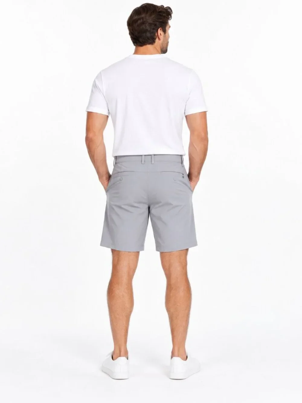 Mondetta Men's Warp Knit Shorts Size 38 Gray Stretch Performance NWT